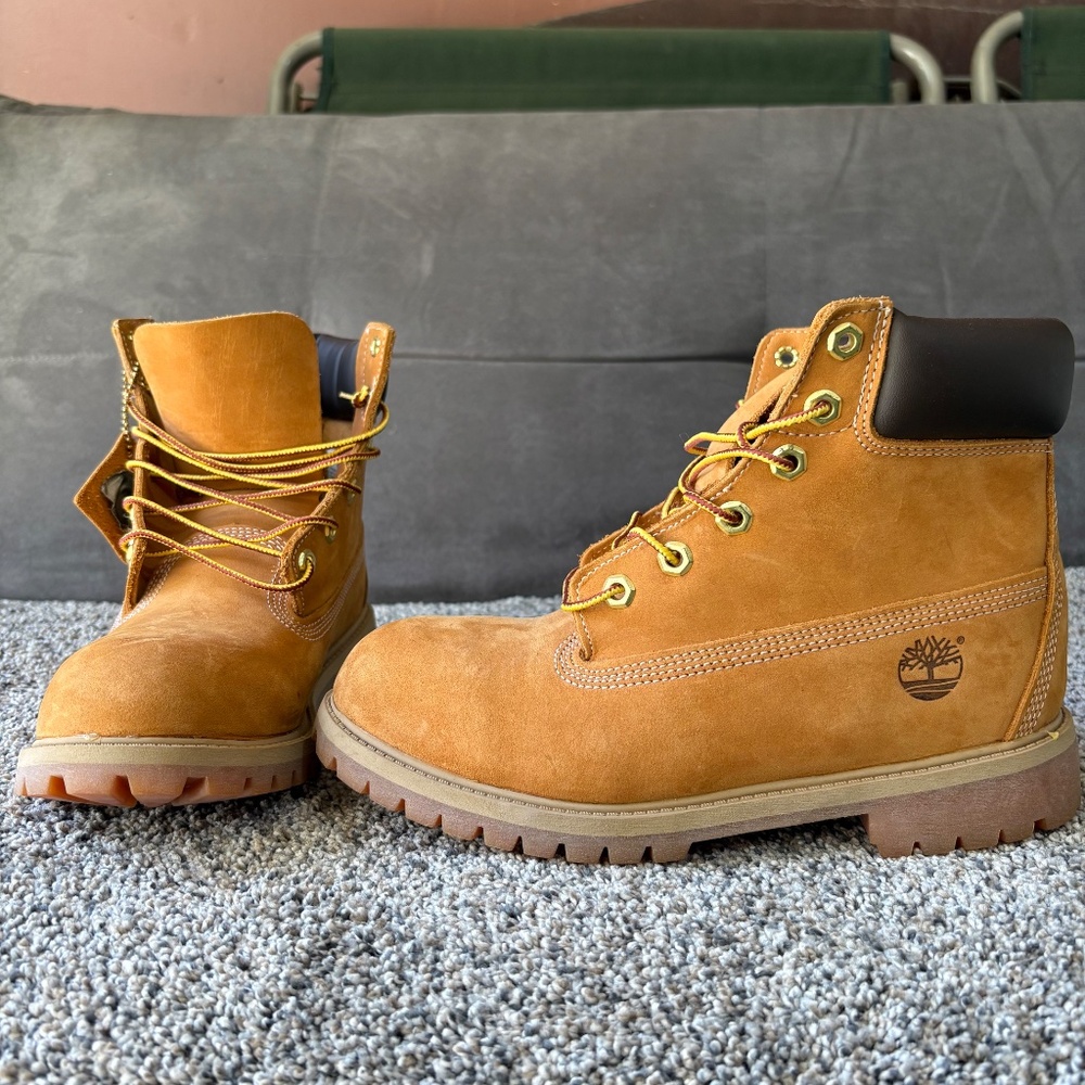 Timberland  premium waterproof boots nubuck wheat winter - Picture 2 of 7